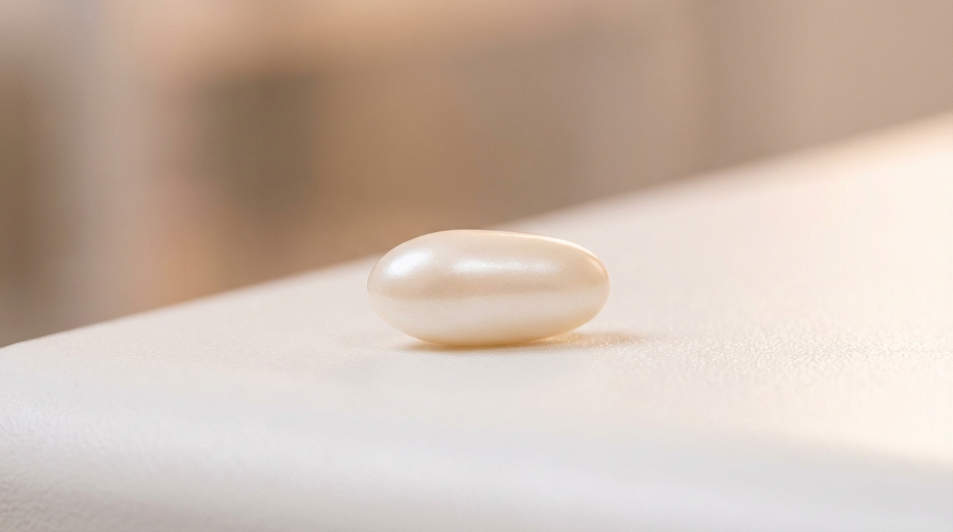 תקריב של טבליה וגינלית פרוביוטית המיועדת להחדרה ישירה